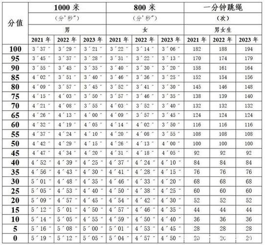 体育中考分数怎么计算